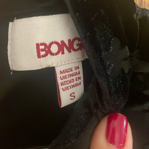 Elegant Black Velvet Dress (S) - Picture 5 of 5